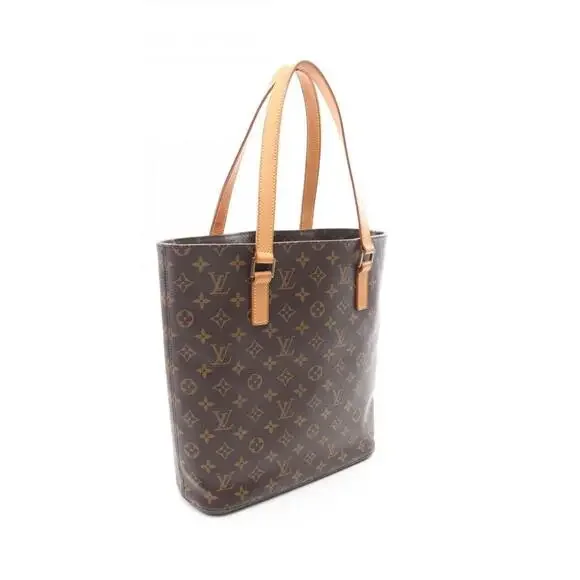 LOUIS VUITTON Authentic Brown Monogram Leather Tote Bag - Picture 3 of 11
